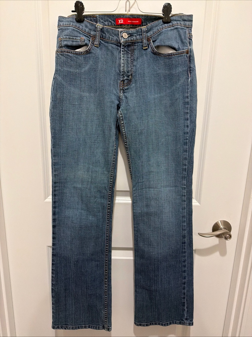 X2 Women's Straight Leg Jeans - Medium Blue Wash